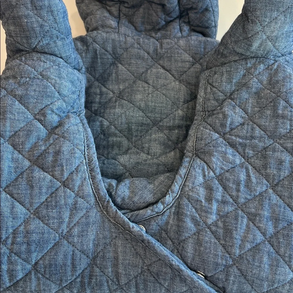 GAP Baby - Chambray, Gray and Blue Hooded‎ Car Coat
